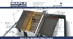 Desktop Screenshot of mapleroofingsupplies.com