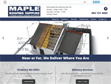 Tablet Screenshot of mapleroofingsupplies.com